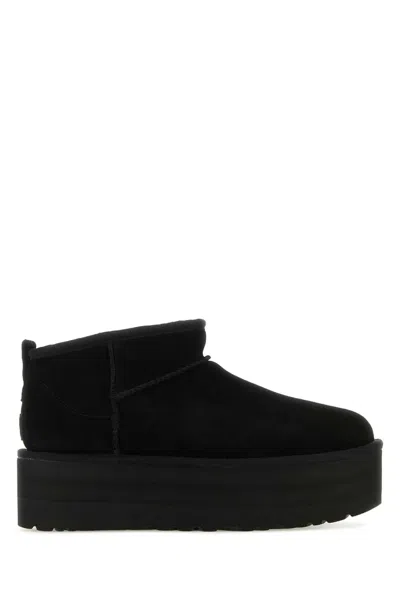 Ugg Classic Ultra Mini Black Boot With Platform