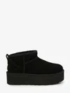 Ugg 'ultramini' Black Boots With Platform In Black