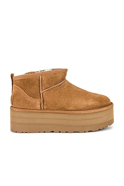 Ugg Classic Ultra Mini Platform Boot In Chestnut