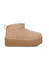 Ugg Classic Ultra Mini Platform Boot With Asymmetrical Edge In Brown
