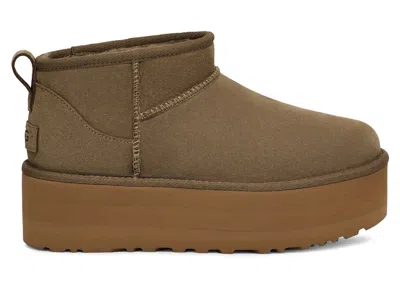 Pre-owned Ugg Classic Ultra Mini Platform Boot (women's) Sneakers In Antilope