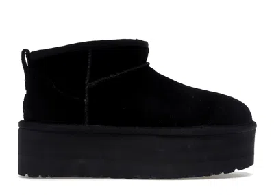 Pre-owned Ugg Classic Ultra Mini Platform Boot (women's) Sneakers In Black