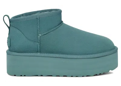 Pre-owned Ugg Classic Ultra Mini Platform Boot (women's) Sneakers In Deep Ice