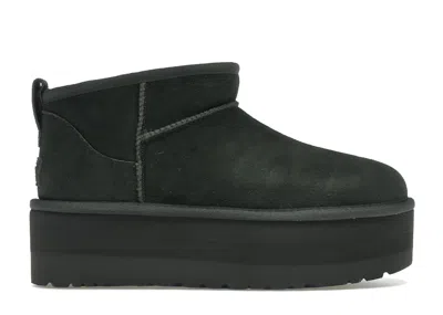 Pre-owned Ugg Classic Ultra Mini Platform Boot (women's) Sneakers In Forest Night