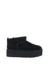Ugg Classic Ultra Mini Platform Ankle Boots In Black