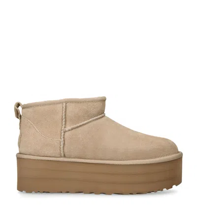 Ugg Classic Ultra Mini Platform Boots 50 In Beige
