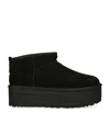 Ugg 'ultramini' Black Boots With Platform In Black