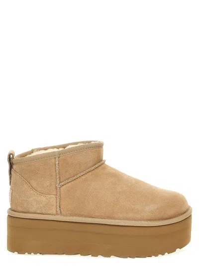 Ugg Classic Ultra Mini Platform Boots, Ankle Boots Beige