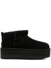Ugg 'ultramini' Black Boots With Platform In Black