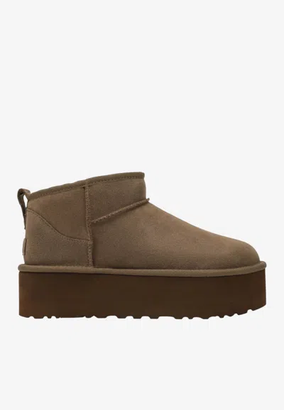 Ugg Classic Ultra Mini Platform Boots In Brown