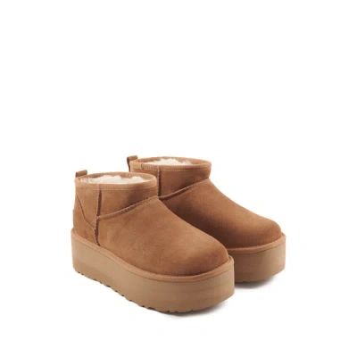 Ugg Classic Ultra Mini Platform Boots In White