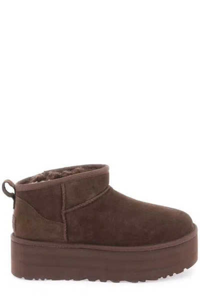 UGG UGG CLASSIC ULTRA MINI PLATFORM BOOTS 