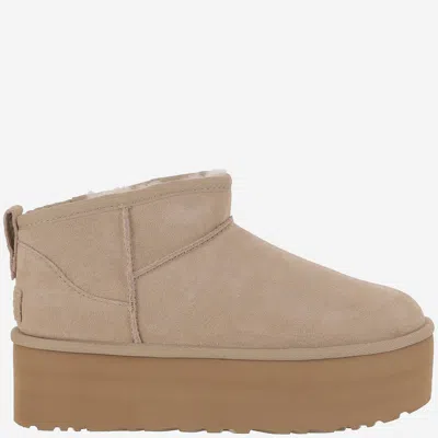 Ugg Classic Ultra Mini Platform Boots In Sand