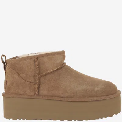 Ugg Classic Ultra Mini Platform Boots In Sand