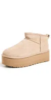Ugg Classic Ultra Mini 1135092-san Platform Boots Women Sand Suede Comfort Ankle In Sand