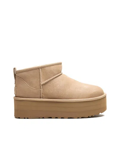 Ugg Classic Ultra Mini Platform Boots Sand In Multi