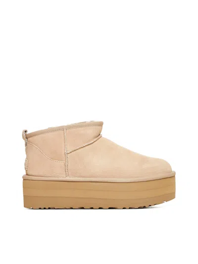 Ugg Classic Ultra Mini Platform Suede Ankle Boots
