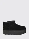 Ugg Classic Ultra Mini Low-cut Platform Leather Boots In Multi
