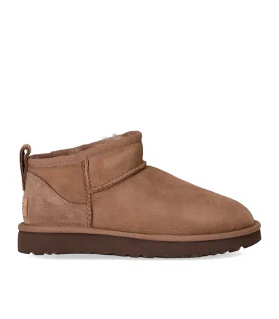 Ugg Classic Ultra Mini Rocky Oak Boot In Brown