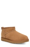 Ugg Plush Twinface And Leather Ultra Mini Boots In Brown