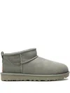 Ugg 10mm Classic Ultra Mini Shearling Boots In Green