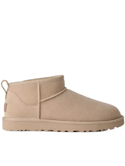 Ugg Classic Ultra Mini - Sheepskin Boot In Neutral