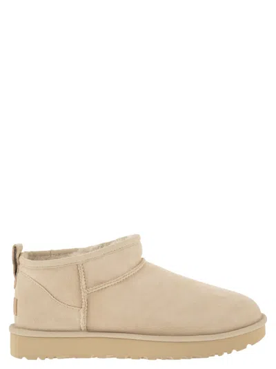 Ugg Classic Ultra Mini Sheepskin Boot In Gold