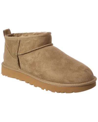 Ugg Classic Ultra Mini Suede & Shearling Boot