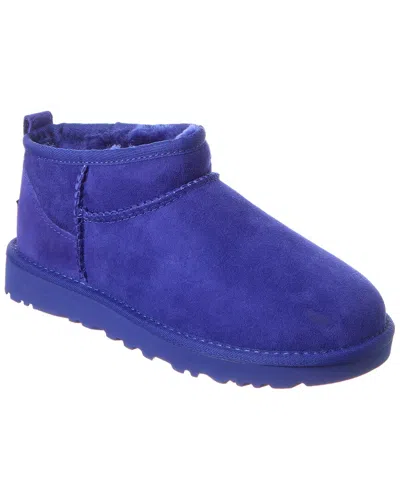 UGG UGG CLASSIC ULTRA MINI SUEDE & SHEARLING BOOT