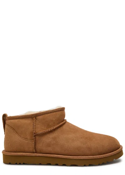 UGG UGG CLASSIC ULTRA MINI SUEDE ANKLE BOOTS