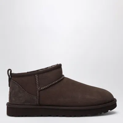 Ugg Classic Ultra Mini Suede Ankle Boots For Women In Brown