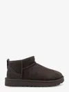 Ugg Classic Ultra Mini Suede Ankle Boots In Gray