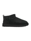 Ugg Classic Ultra Mini Suede Boots For Woman In Black
