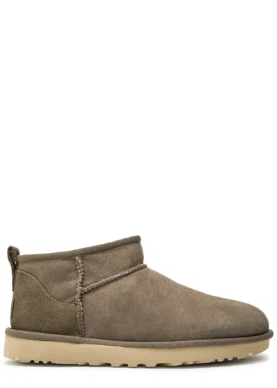 Ugg Classic Ultra Mini Suede Boots In Multi