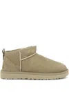 Ugg Classic Ultra Mini Suede Boots In Neutral