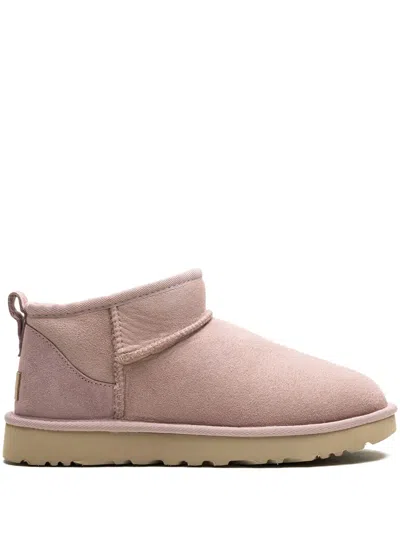 Ugg Classic Ultra Mini Suede Boots In Pink