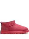 Ugg Classic Ultra Mini Suede Boots In Pink