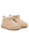 Ugg Classic Ultra Mini Suede Boots In Sand