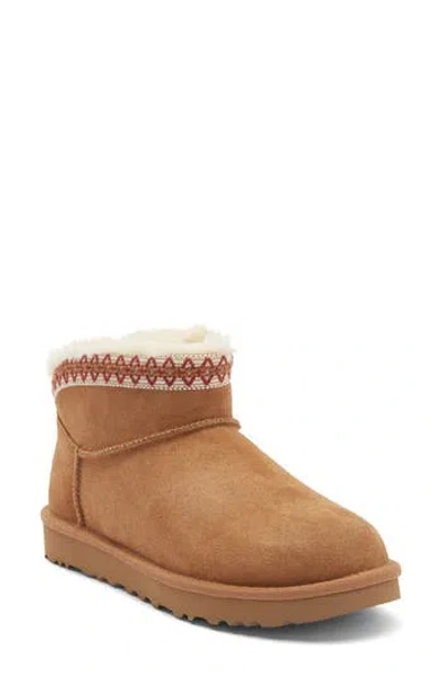 Ugg ® Classic Ultra Mini Taslyn Bootie In Chestnut