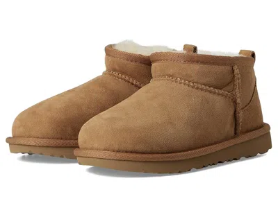 Ugg Kids' Classic Ultra Mini (toddler) Girl's Shoes Chestnut : 11 Toddler M, Suede In Brown