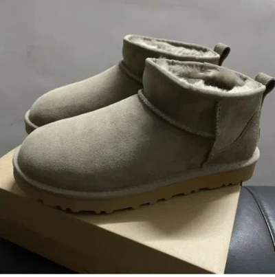 Pre-owned Ugg Classic Ultra Mini （tomatillo ）water-resistant Suede Boots （size Us 8 Women）