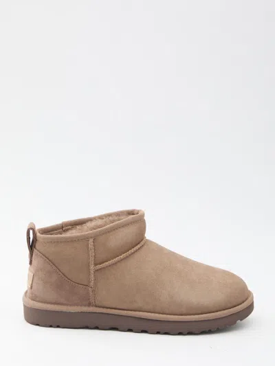 Ugg Classic Ultra Mini  Boots In Brown