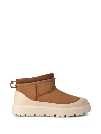 Ugg Classic Ultra Mini Weather Hybrid Ankle Boots In Brown
