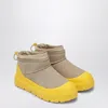 Ugg Sand Suede Ultra Mini Weather Hybrid Ankle Boots In Yellow