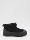 Ugg Suede Classic Ultra Mini Weather Hybrid Ankle Boots In Black