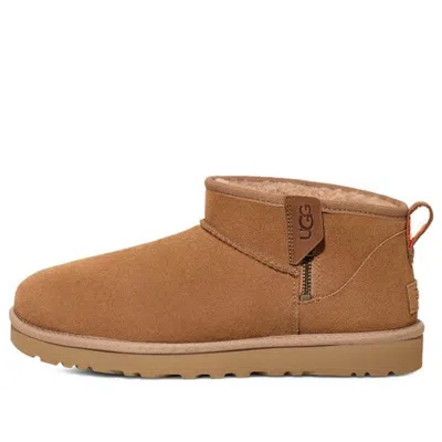 UGG UGG CLASSIC ULTRA MINI ZIP BOOT 'CHESTNUT ORANGE SODA'