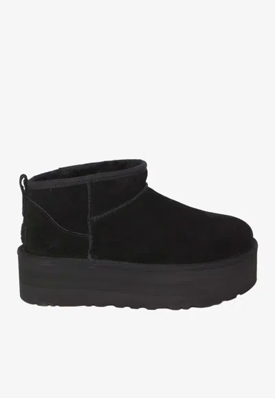 Ugg Classic Ultra Platform Boots In Black