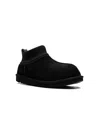 Ugg Kids' Classic Ultra Mini Shearling Boots In Black