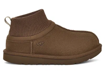 Pre-owned Ugg Classic Ultra Stretch Cuff Slipper (kids) Sneakers In Hickory