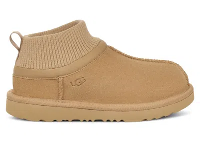 Pre-owned Ugg Classic Ultra Stretch Cuff Slipper (kids) Sneakers In Mustard Seed In Yellow